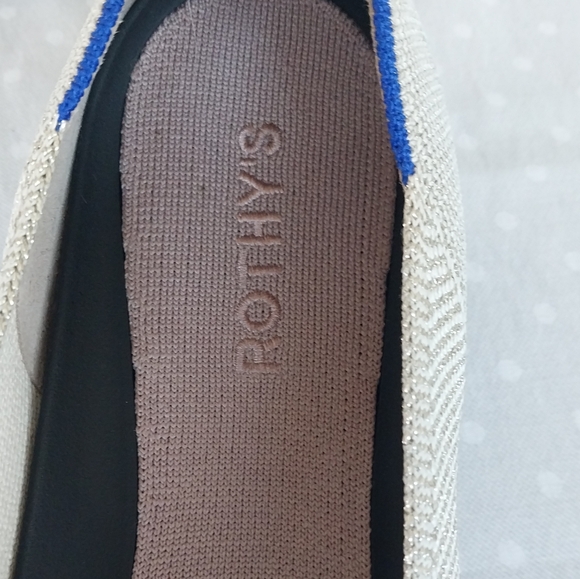 Rothy's The Flat II Diamond Twill Pointed Toe Flats - Picture 9 of 12